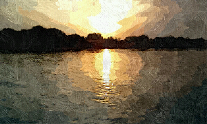 Glowing River